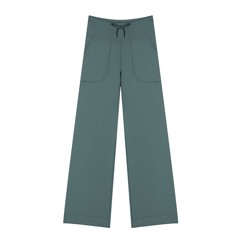 Throwback Still Wide-Leg Pants Drawstring Yoga Pants High-Waisted Loose Drape Sports Casual Lulu Pants - Image 5